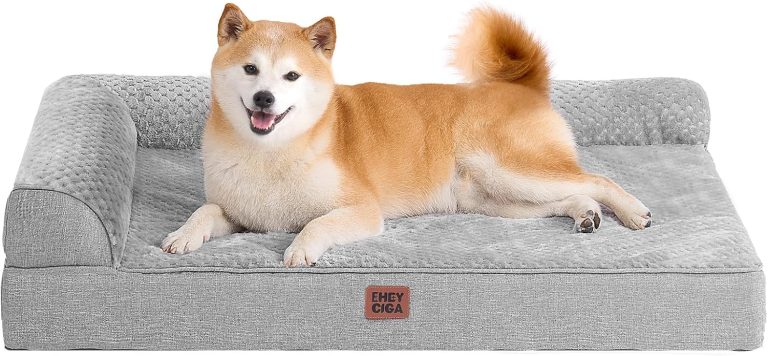 Orthopedic Dog Bed with Memory Foam — Washable, Non-Slip, Size L