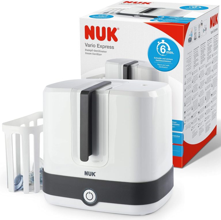 NUK Steam Sterilizer for Baby Bottles — 6 Bottles in 6 Minutes